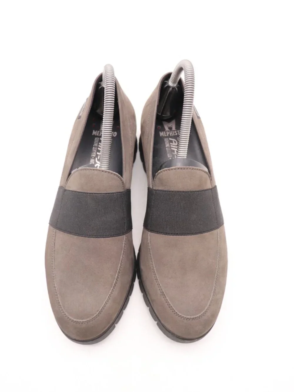 Mephisto Gray Loriane Women's Size 8 Bucksoft Suede Leather Slip-Ons Loafers